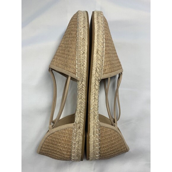 Eileen Fisher Lee Raffia Ballerina Espadrille Flat Shoes Womens 10 Natural NEW - Picture 9 of 12